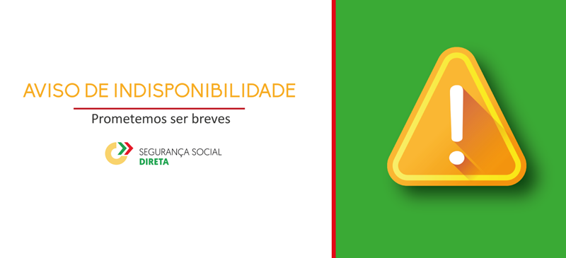 Aviso de Indisponibilidade