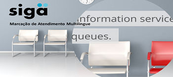 Sigä - Marcação de Atendimento com versão multilingue
