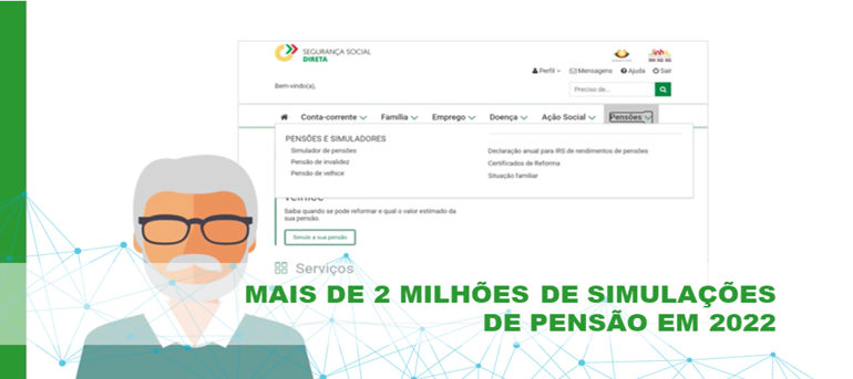 Mais de 2 Milhões de Simulações de Pensão