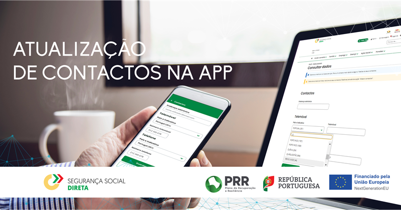 Atualização de contactos na APP