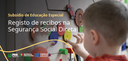 Subsídio de Educação Especial - Registo de recibos de apoio individualizado