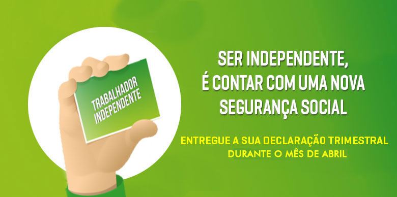 Entrega da Declaração Trimestral - Contribuições dos Trabalhadores Independentes