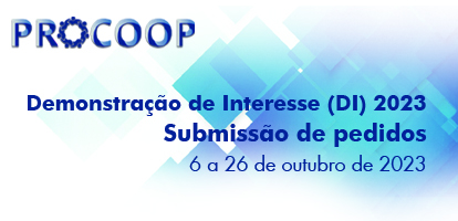 PROCOOP - Demonstração de Interesse (DI) 1/DI/2023 - de 06 a 26 de outubro 2023